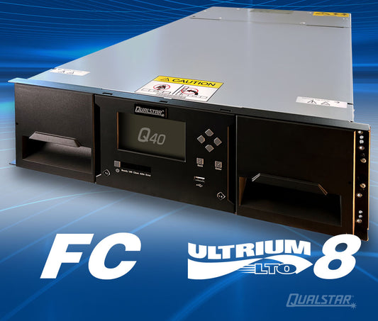 Q40 Mid-Range & Enterprise LTO Tape Library with LTO-8 FC Drive