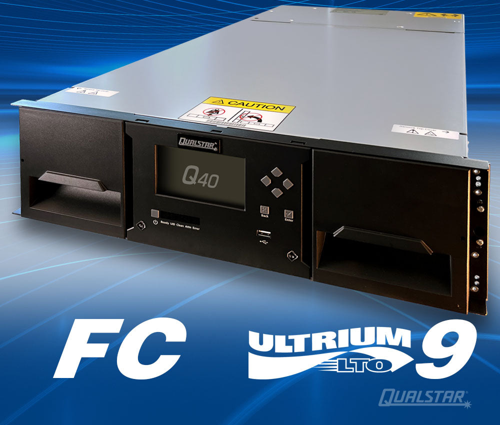 Q40 Mid-Range & Enterprise LTO Tape Library with LTO-9 FC Drive