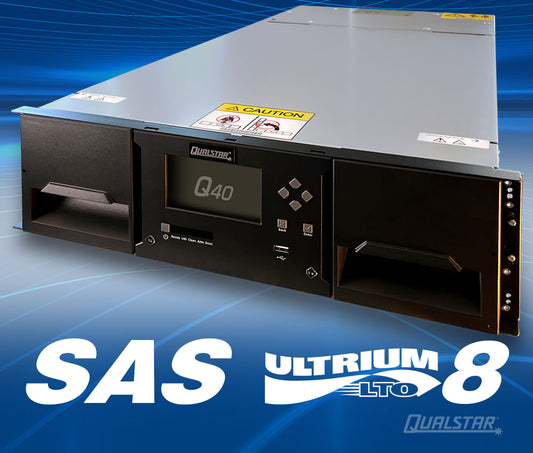 Q40 Mid-Range & Enterprise LTO Tape Library with LTO-8 SAS Drive