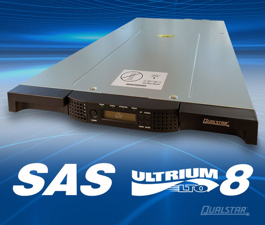 Q8 Entry-Level LTO Tape Library with SAS LTO-8 Drive